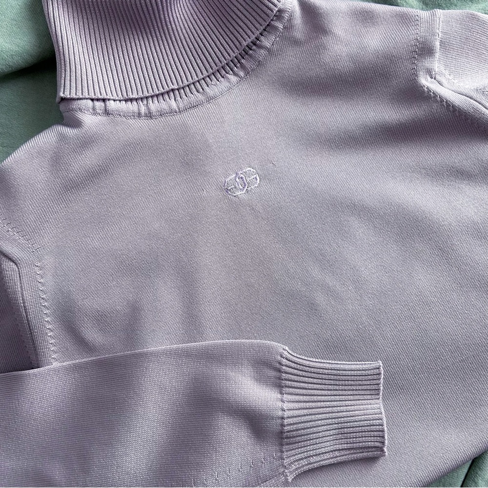 RARE Vintage GIVENCHY SPORT Lavender Purple Long Sleeve Turtleneck